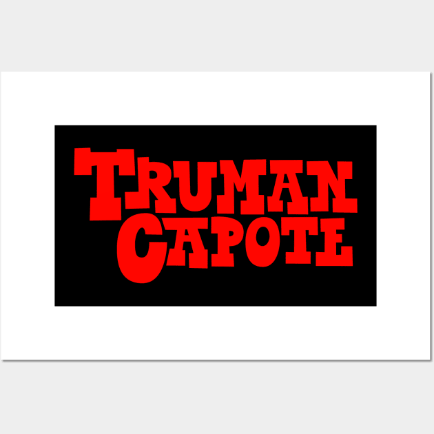 Capote Classic - Typographic Tribute to Truman Wall Art by Boogosh